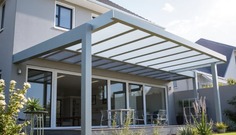 Genießen Sie die Vorteile einer stilvollen Terrassenüberdachung Alu, die Ihre Terrasse perfekt ergänzt und schützt.