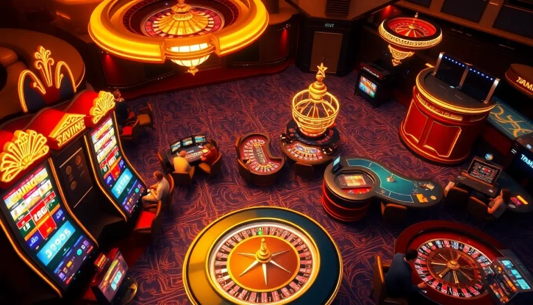 Experience the thrill of an online casino with exciting games and vibrant energy.
