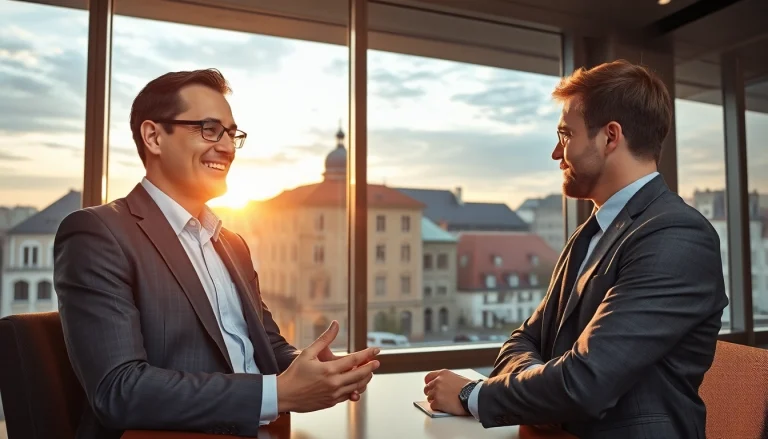 Headhunter Erfurt führt ein inspirierendes Gespräch mit einem talentierten Fachmann.