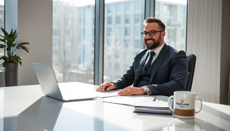Headhunter Essen: Professioneller Headhunter in modernem Büro bei der Arbeit.