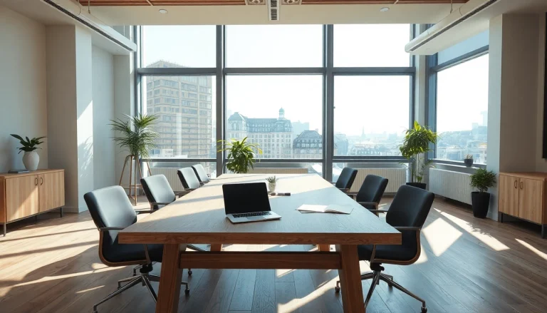 Professioneller Büroarbeitsplatz eines Headhunter München mit Laptop und Dokumenten.