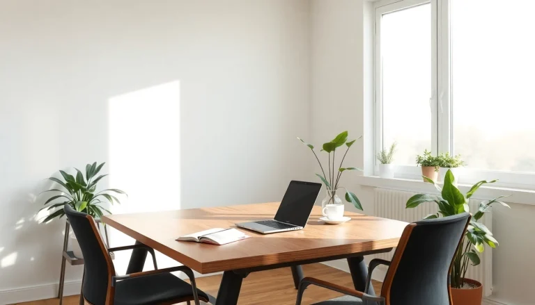 Gestalten Sie einen modernen Arbeitsplatz mit Office für macOS 26 Tohoe und eleganten Schreibtischutensilien.