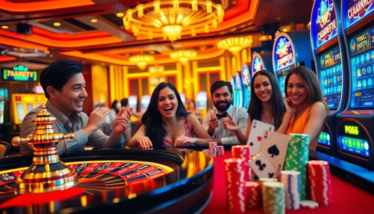 Experience the excitement of PG66 with vibrant casino games featuring roulette and poker.