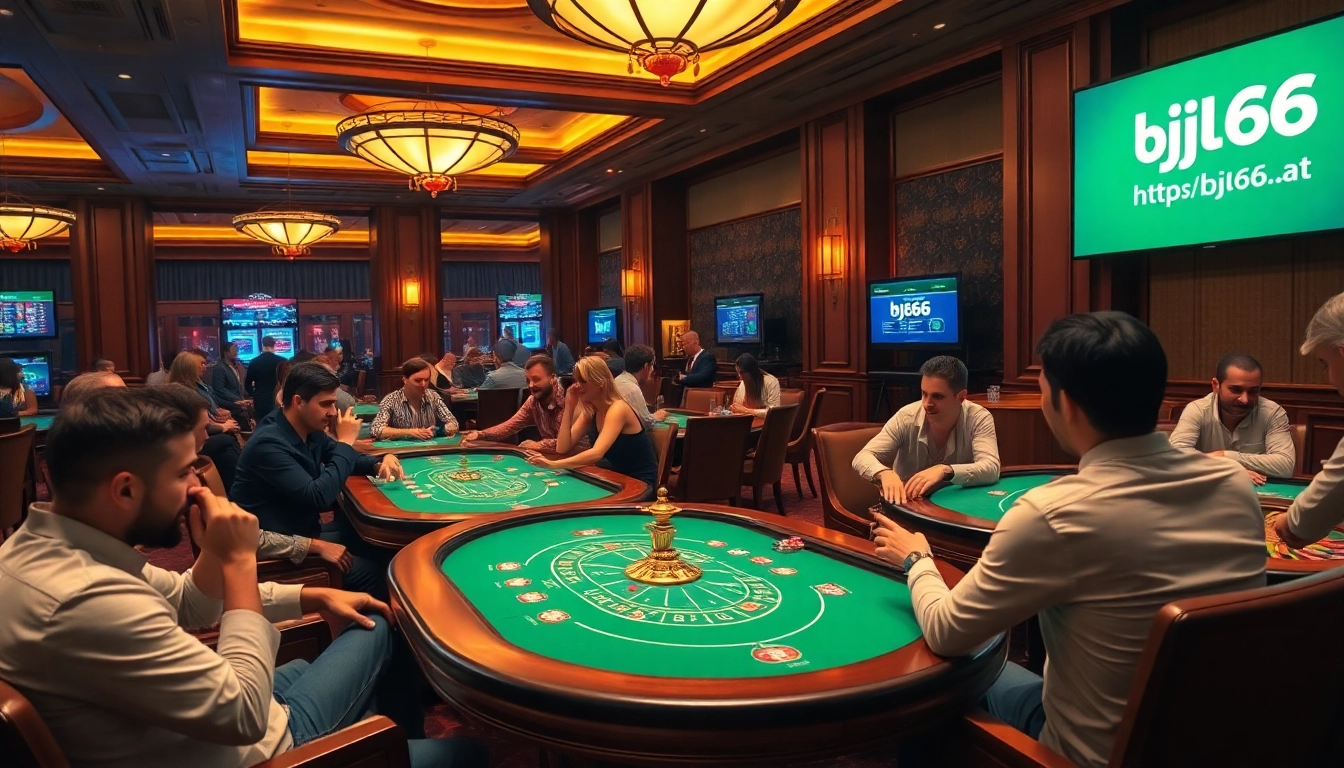 Experience excitement at the casino with games and ambiance from https://bj66.at.