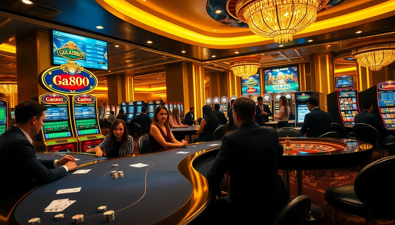 Experience high-stakes excitement in a luxury casino setting with https://ga888.mom detailing vibrant game action.