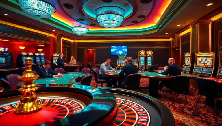 Trải nghiệm cảm giác cược tại LUCK8 với bàn poker sang trọng và máy đánh bạc sống động.