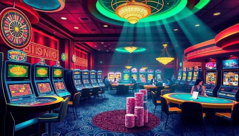 Experience the excitement of gambling at b52.moe, featuring vibrant casino tables and engaging players.