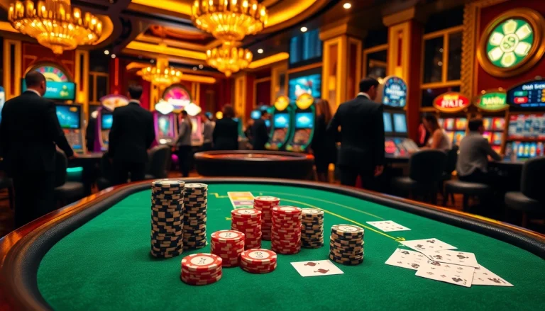 Experience the thrilling atmosphere of 58win with exciting casino games and vibrant poker tables.
