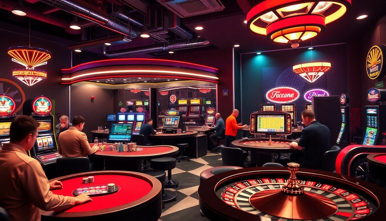 Expert Automatic Transmission Repair displayed within a vibrant casino setting filled with gamblers and slot machines.