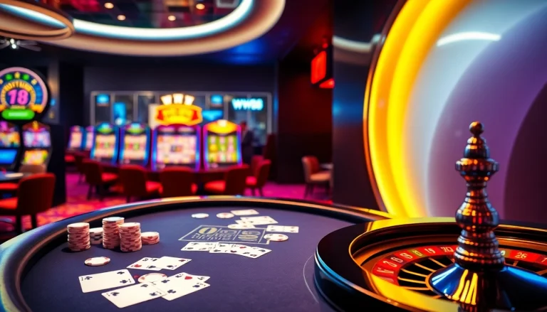 Experience thrilling gameplay at WW88 with dynamic poker action, colorful chips, and a vibrant online casino environment.