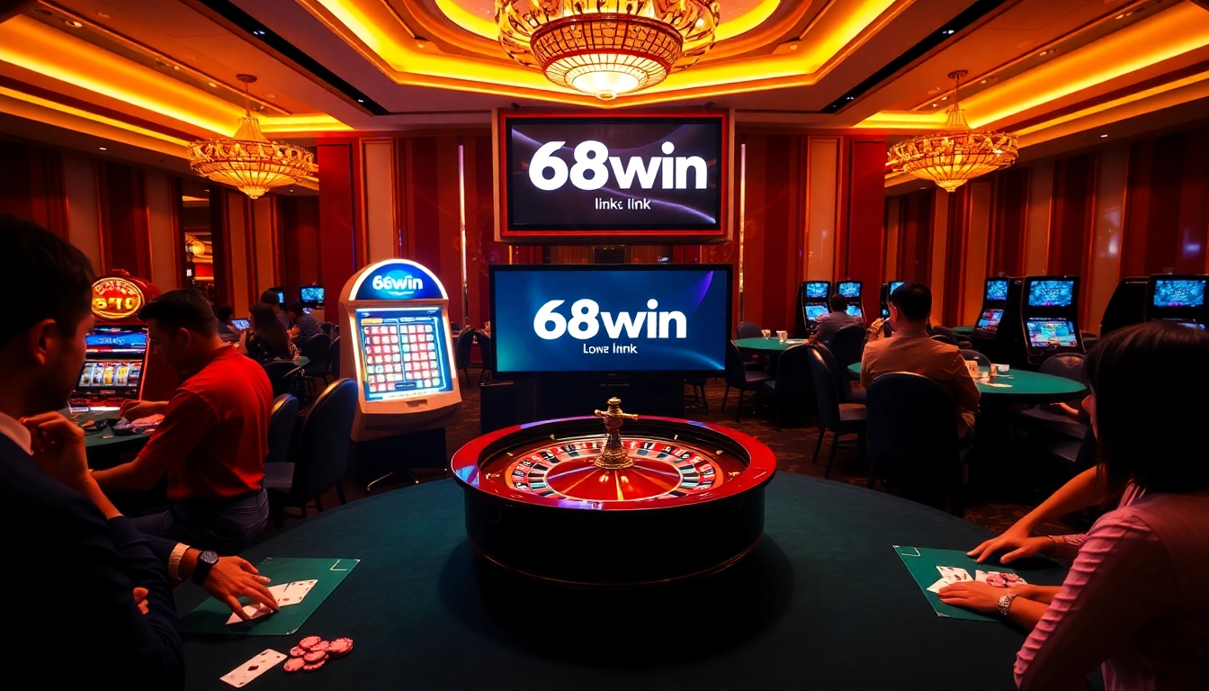 Experience the thrill of winning at 68win link with vibrant casino tables and exciting games.
