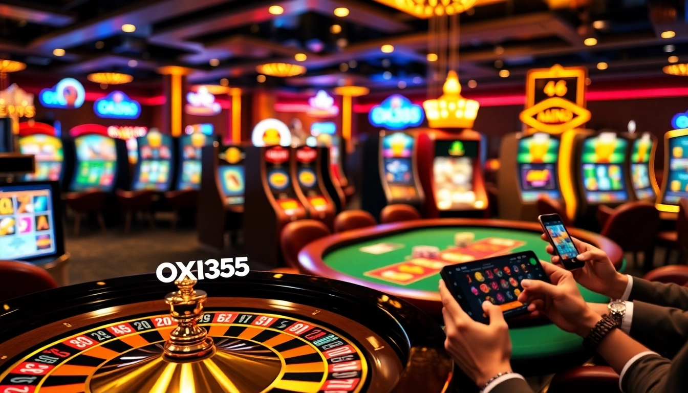 Players enjoying thrill and excitement at OK365's online casino games and betting.