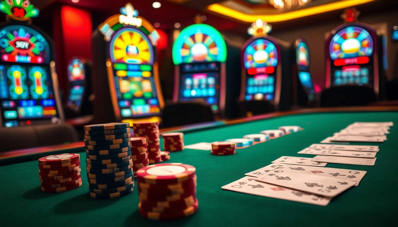 Savoring the thrill of soi keo nha cai at a prestigious poker table filled with chips and cards.