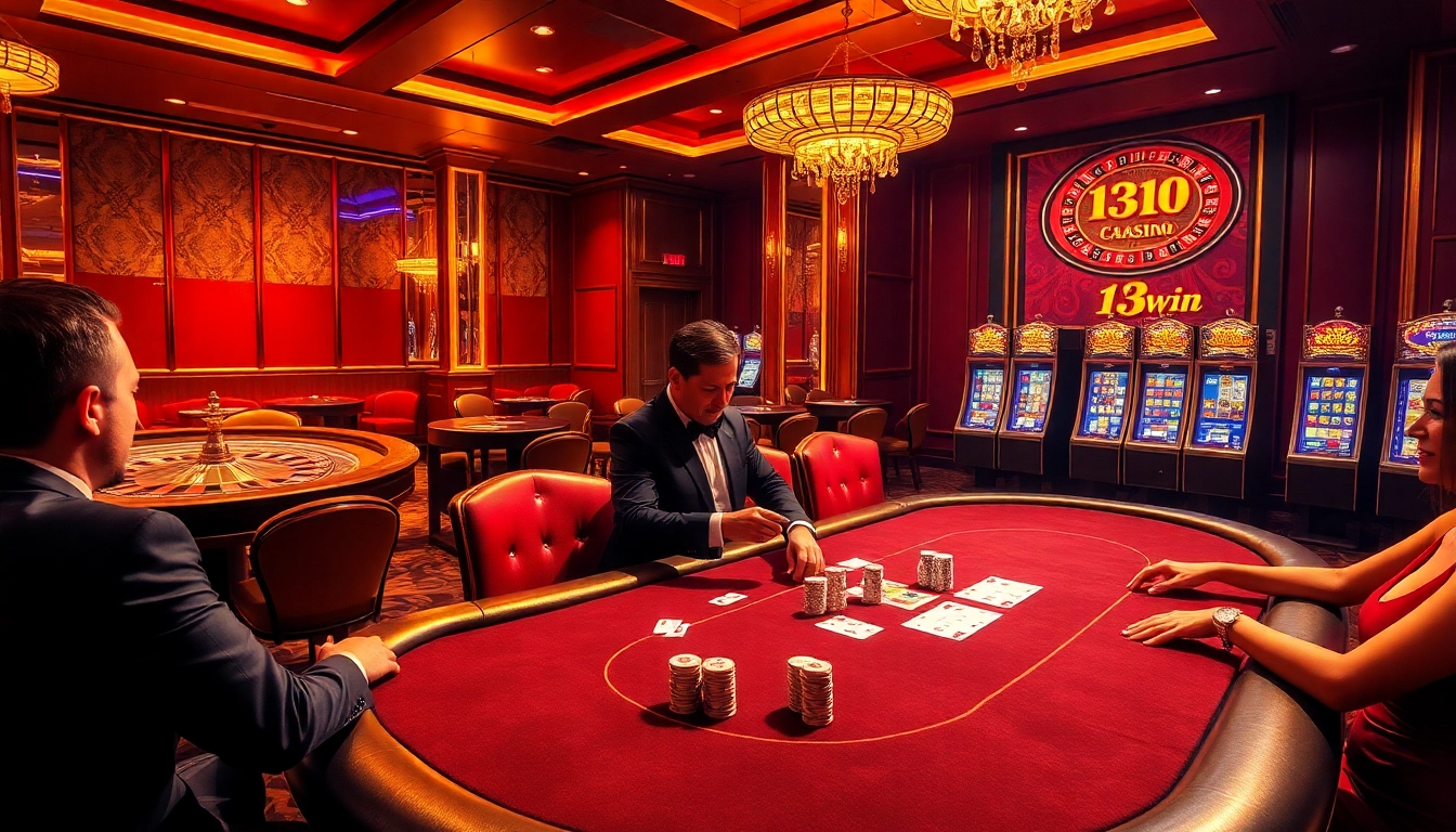 Strategically placed poker chips and cards illustrating the thrilling aspects of 13win gambling.