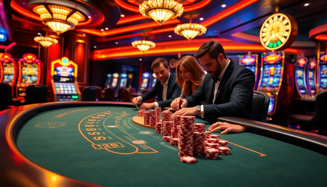 Experience thrilling online gambling at BJ388 with exciting tables and vibrant casino action.