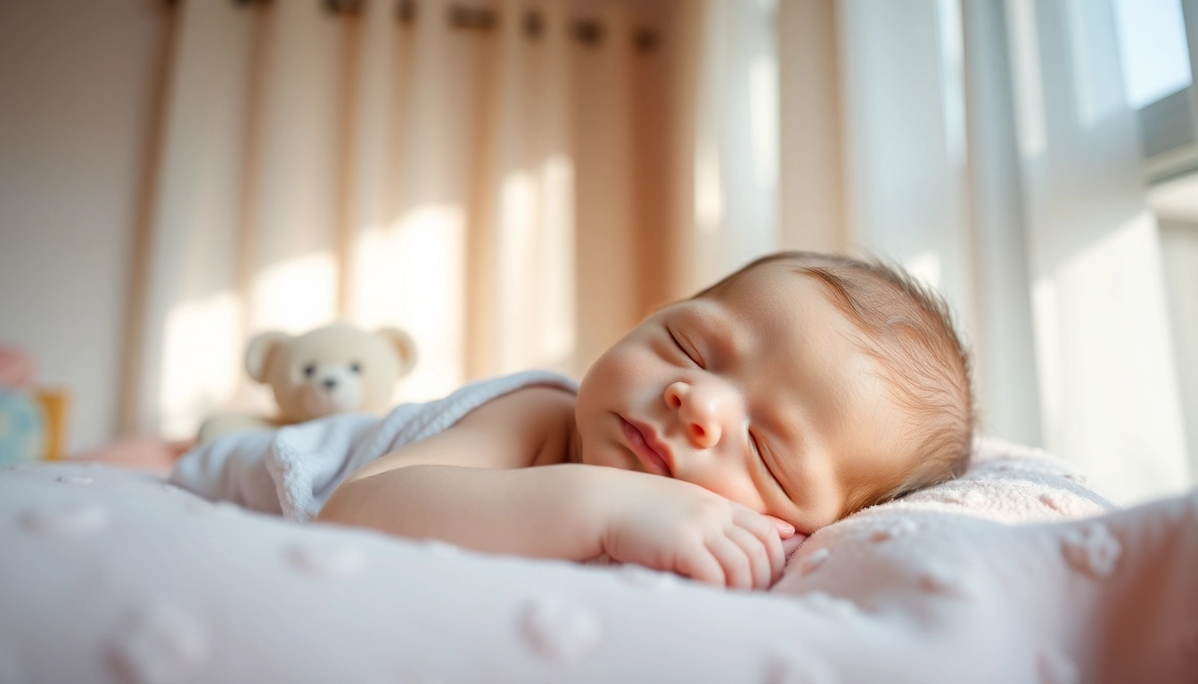 Fangen Sie Babyfotografie in einem warmen und einladenden Raum mit zarten Details ein.