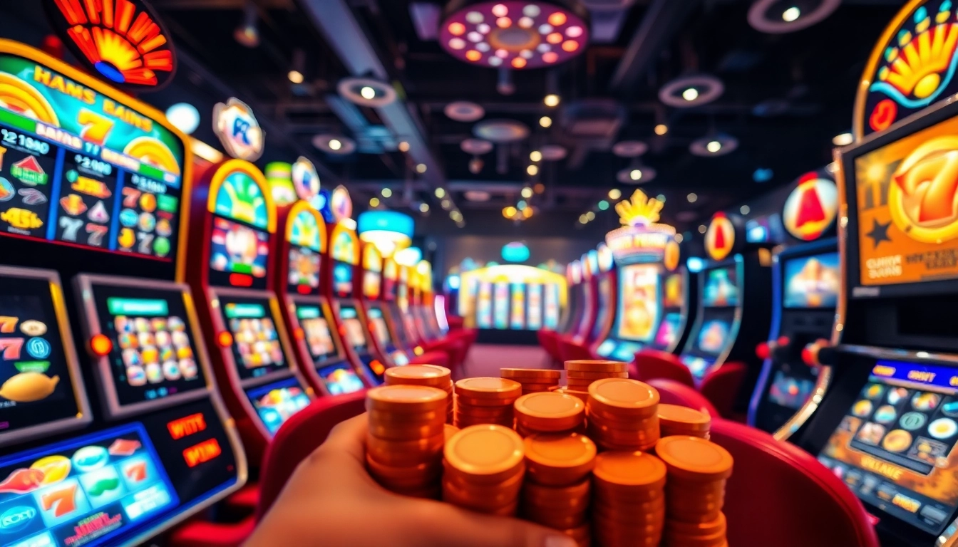 เล่น สล็อตออนไลน์ อย่างสนุกสนานในคาสิโนที่เต็มไปด้วยเครื่องสล็อตที่น่าตื่นตา