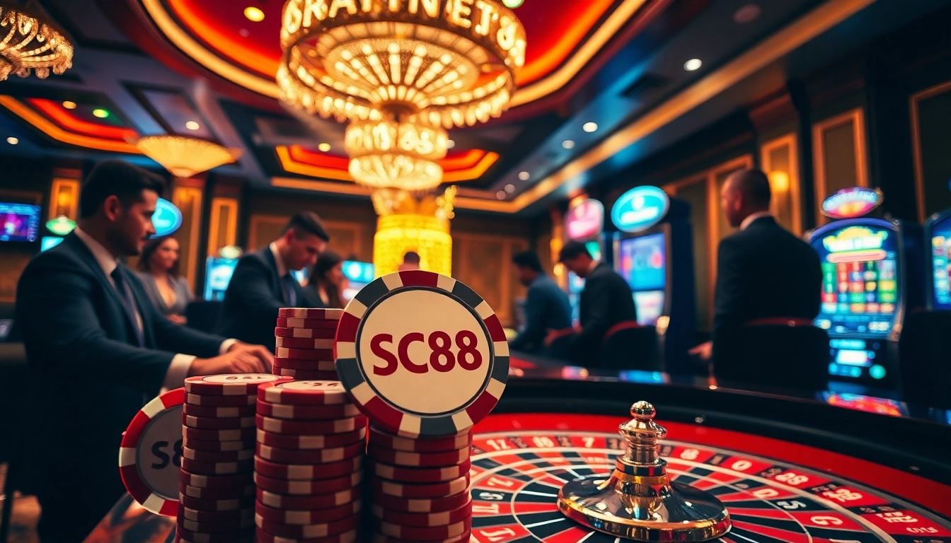 Experience thrilling gameplay at SC88's vibrant casino with exciting roulette action.