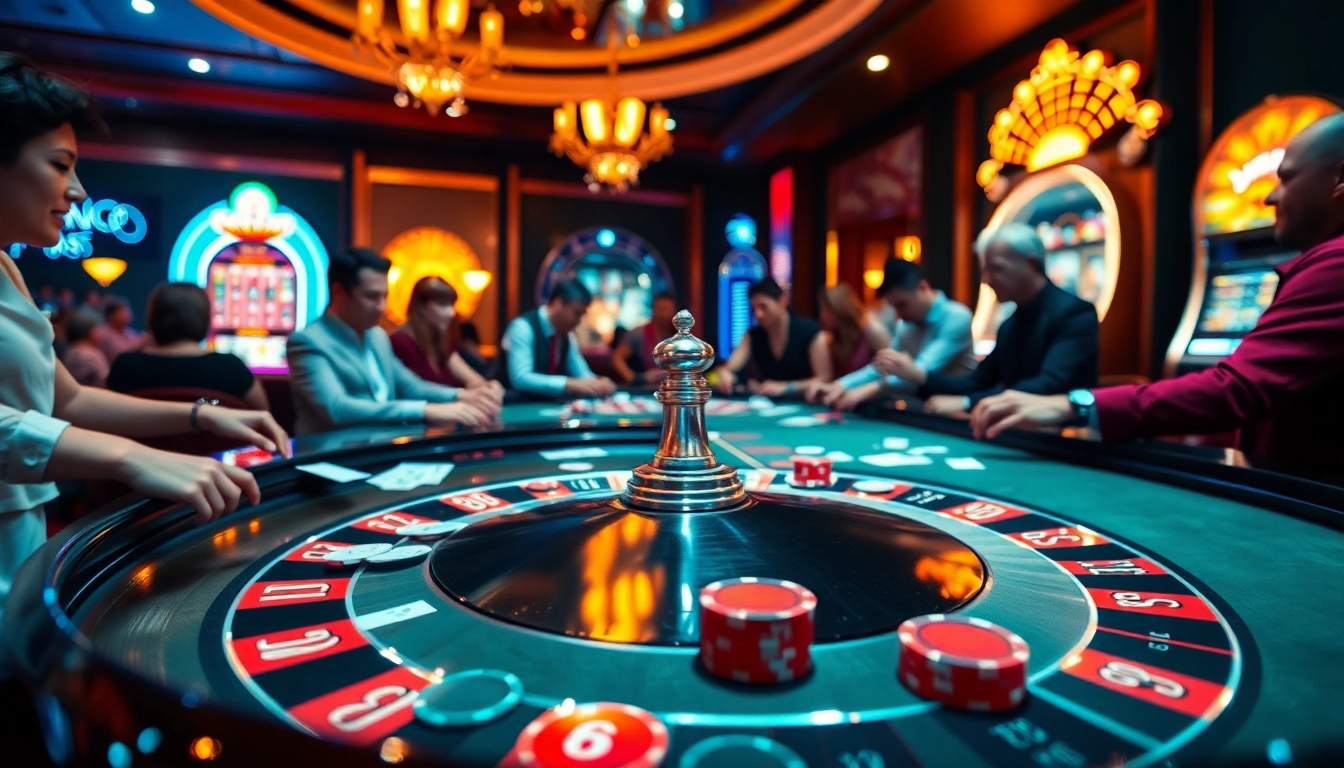 Engage in a Plagiat Scan while surrounded by the thrilling ambiance of a casino, highlighting high-stakes gambling.