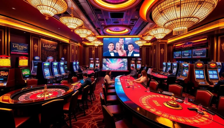 Experience the thrill of đá gà trực tiếp with players engaging in exciting betting at a luxurious casino.