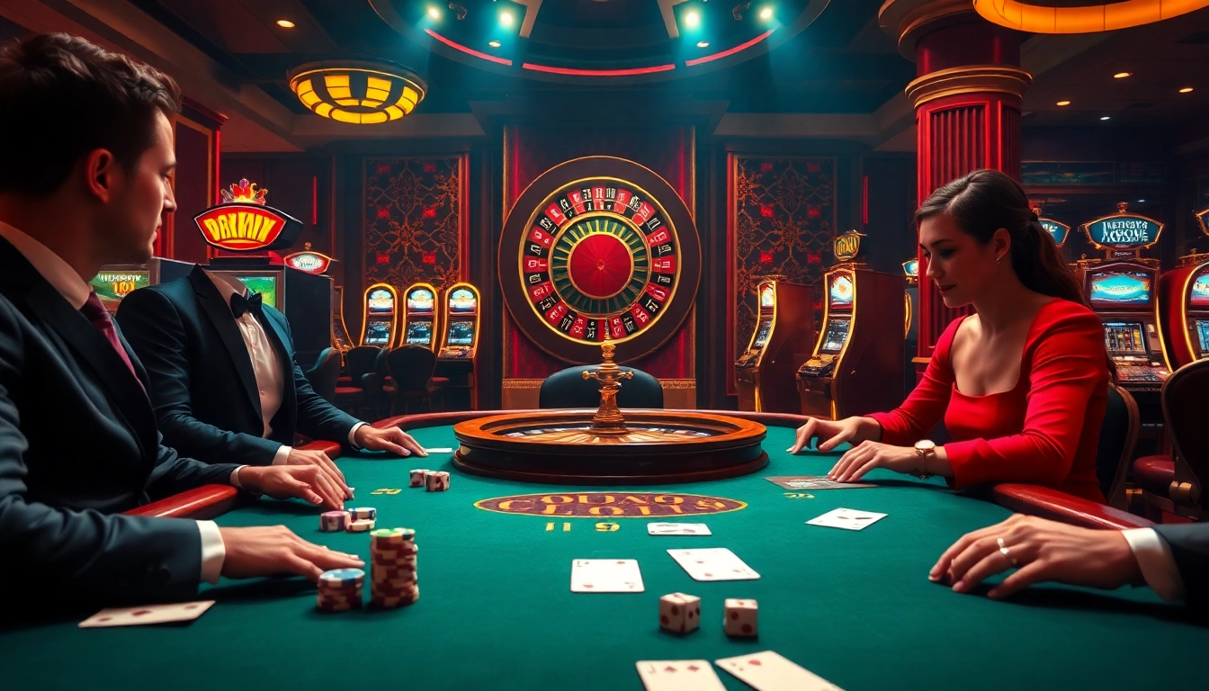 Experience thrilling gaming at bong99 with high-stakes poker action and vibrant casino visuals.