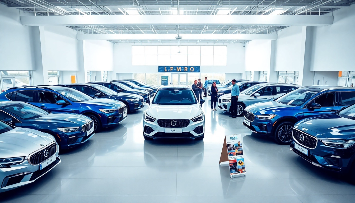 Auto kaufen: Ein einladendes Autohaus mit freundlichem Personal und verschiedenen Fahrzeugen.