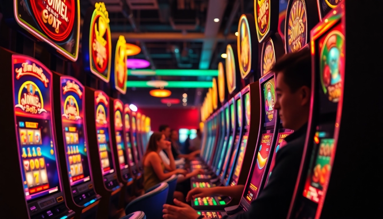 ทดลองเล่นสล็อต ที่คาสิโนที่เต็มไปด้วยสีสันและความตื่นเต้นของผู้เล่น
