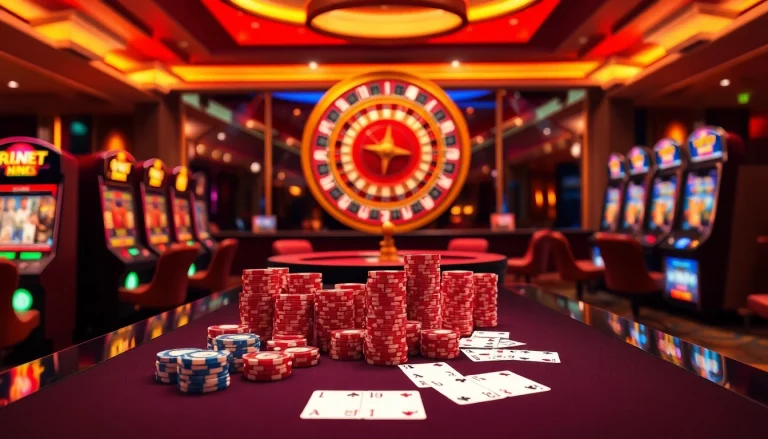 Play thrilling games at https://nhatvip.meme/ online casino with vibrant table and slot visuals.