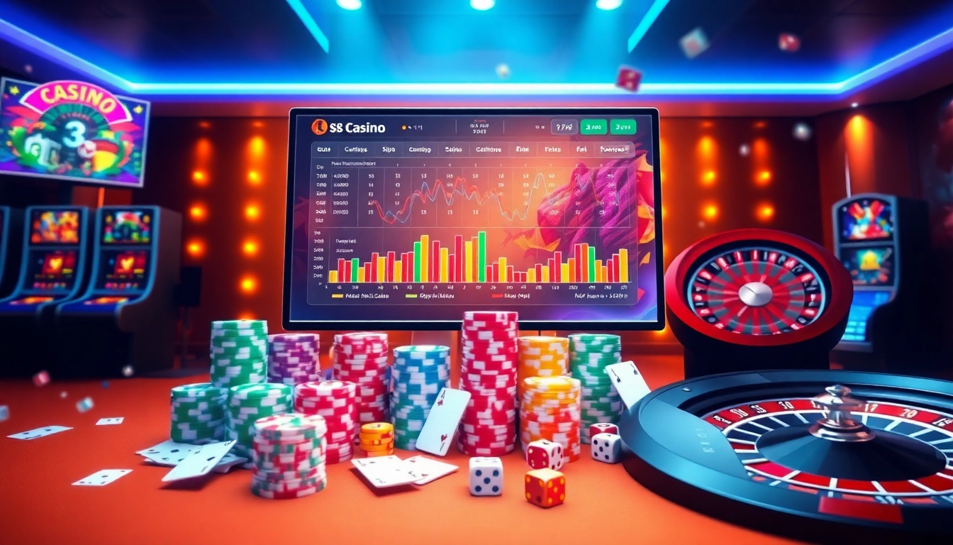 Engaging online gambling scene showcasing Đăng ký S8 with vibrant casino elements.