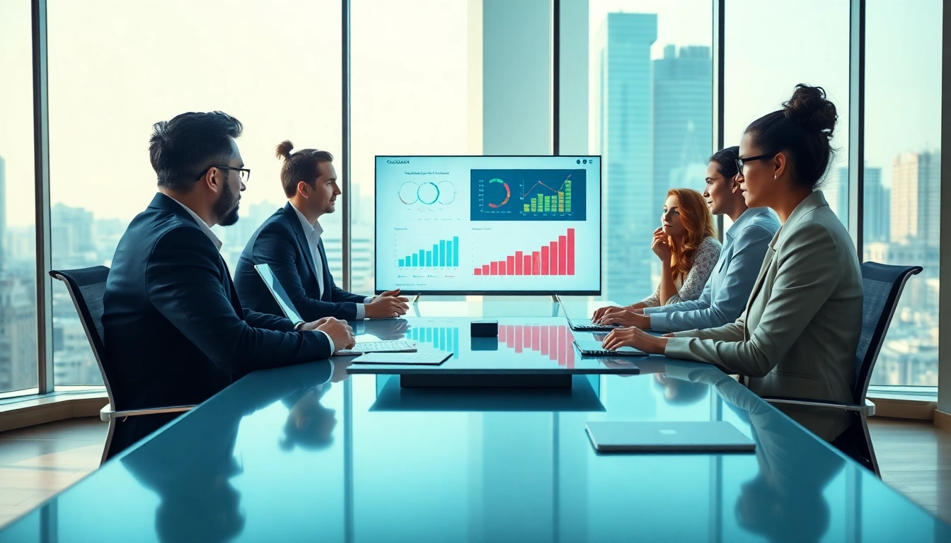 Ansprechendes Rekrutierungstrategy-Meeting, das Methoden für Fokusseiten zur effektiven Vertriebsbesetzung diskutiert.