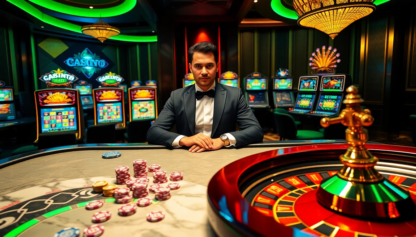 Experience thrilling gaming action at https://cm888.mobi/ with a professional dealer, vibrant slot machines, and excitement.