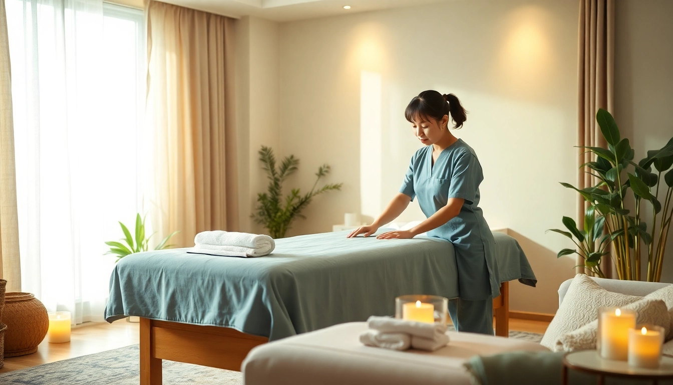 차분한 분위기의 오산출장마사지 서비스 전문 설정