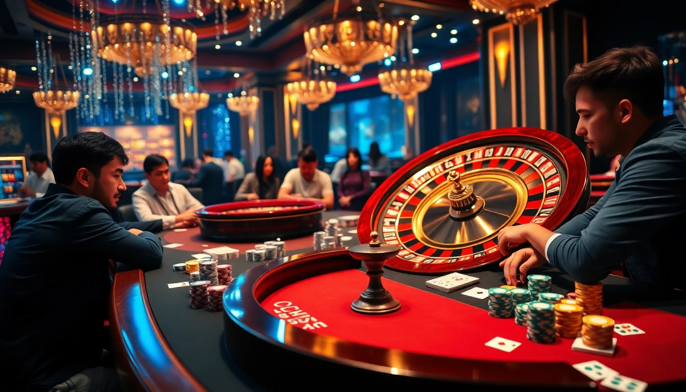 Experience the thrill of high-stakes gambling at an okwin poker table, filled with excitement.
