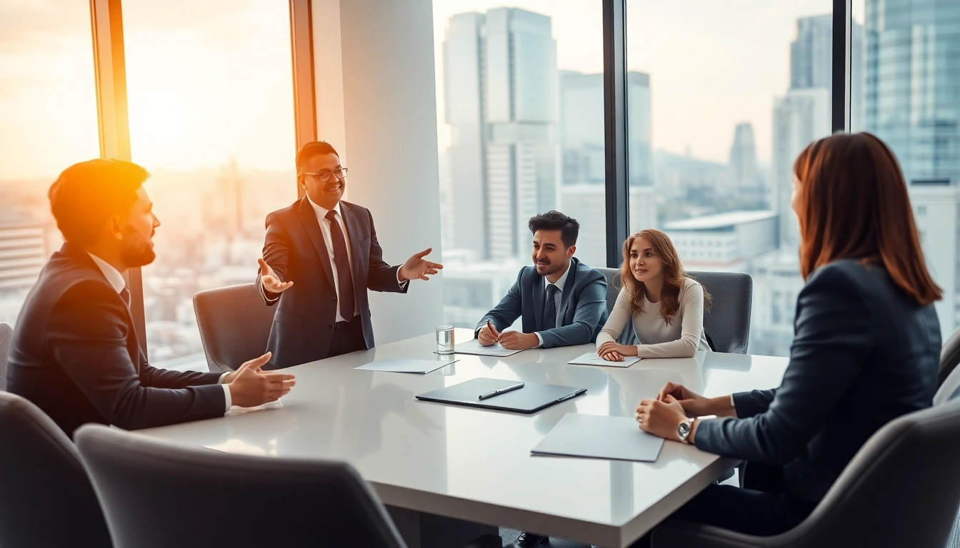 Recht und Finanzen Ratgeber – Professioneller Berater bietet wertvolle Strategien in einem modernen Büro an.
