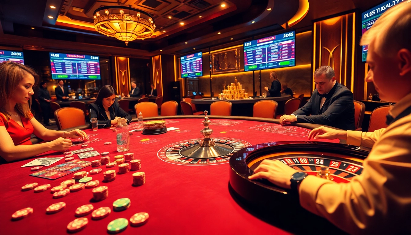 Engaging gambling scene showcasing excitement with elements from https://luongsontv23.com/.