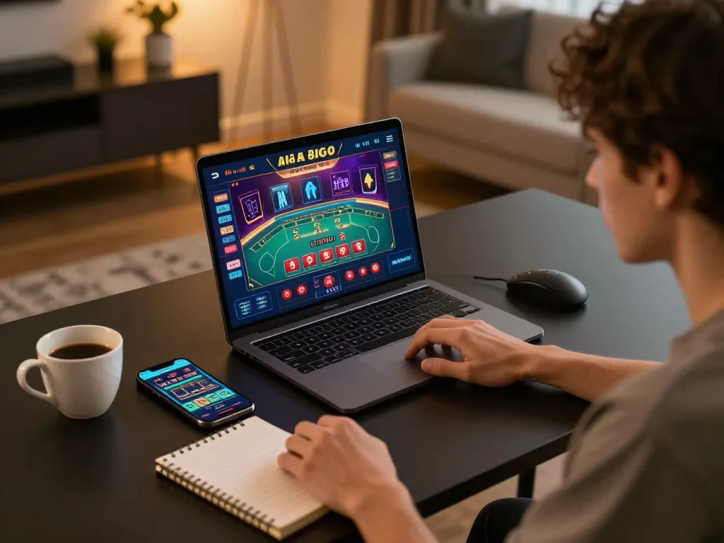 Engaging in online casino gaming at nhà cái 88GO with live dealer interface.
