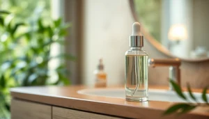 Peptide kaufen: Luxurious serum bottle showcasing skincare benefits.