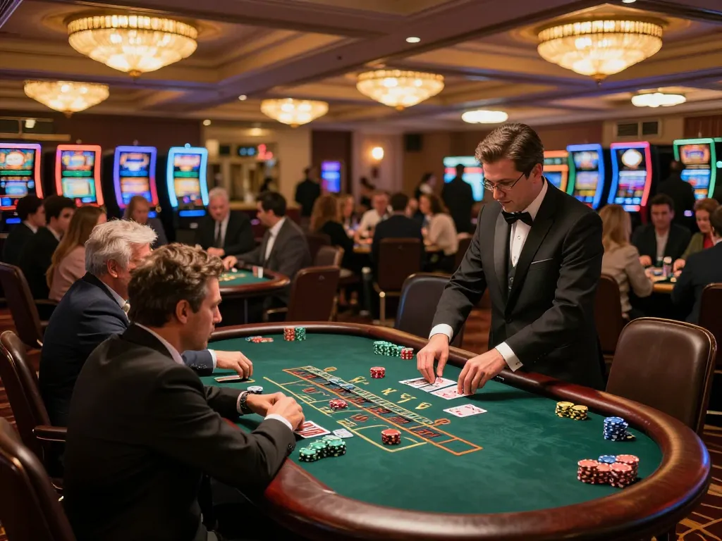 C168 players engaging in high-stakes blackjack at a luxurious casino table
