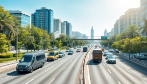 Verkehrstechnologie und moderne Verkehrsüberwachungssysteme in städtischer Umgebung
